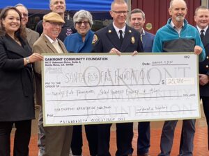 OCF raised more than $25,000 to support the mission of the Santa Rosa Fire Foundation. The Fire Fund is an active OCF fundraising effort. You can make a special donation here.
